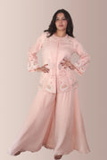 Swan jacket with flared pants