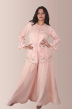 Swan jacket with flared pants