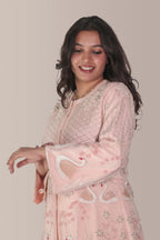 Swan jacket with flared pants