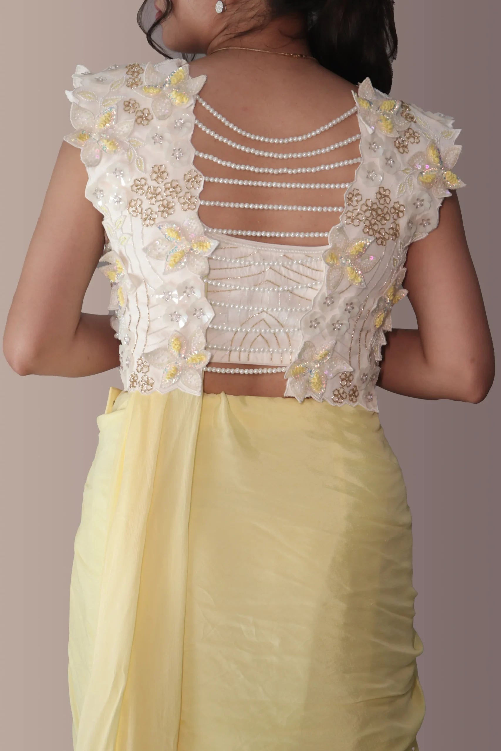 Drape saree with jacket