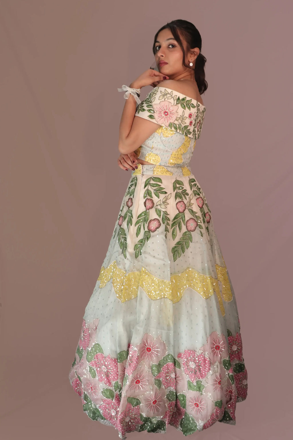 Blossom lehenga set
