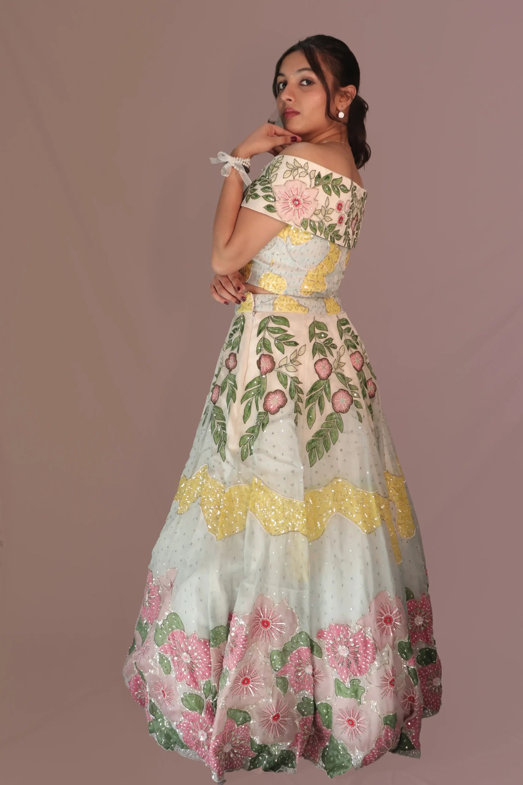 Blossom lehenga set