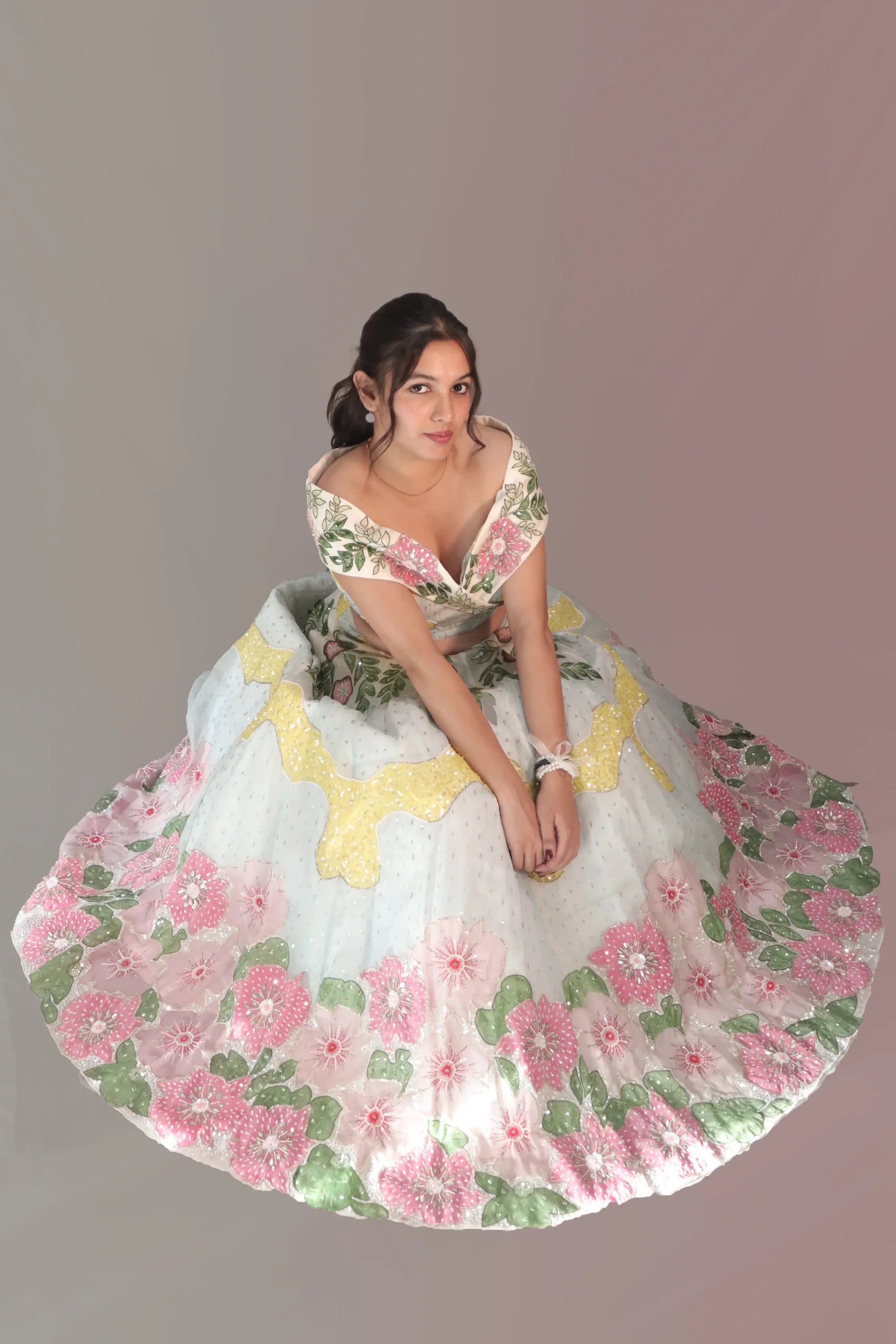 Blossom lehenga set