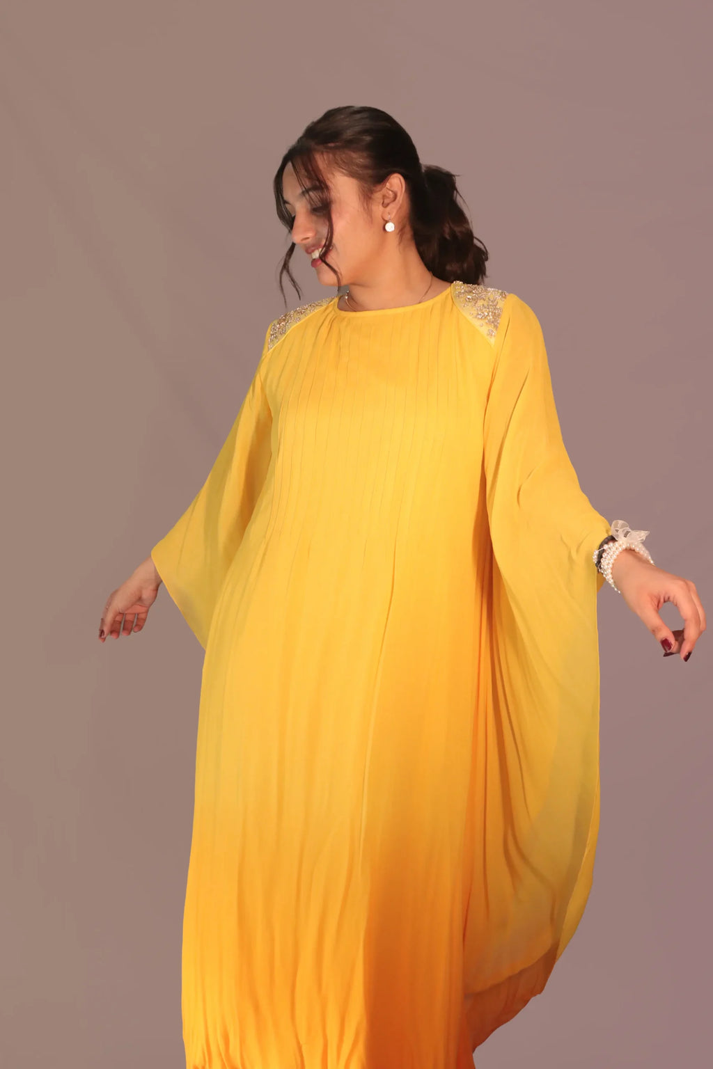 Sufi kaftan yellow & orange