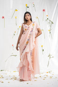 Freshia ruffle saree set