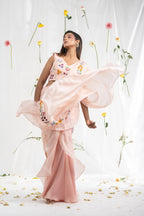 Freshia ruffle saree set