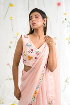 Freshia ruffle saree set