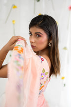 Freshia ruffle saree set