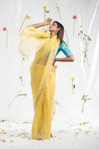 Yellow pearlsaree