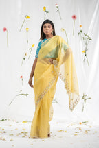 Yellow pearlsaree