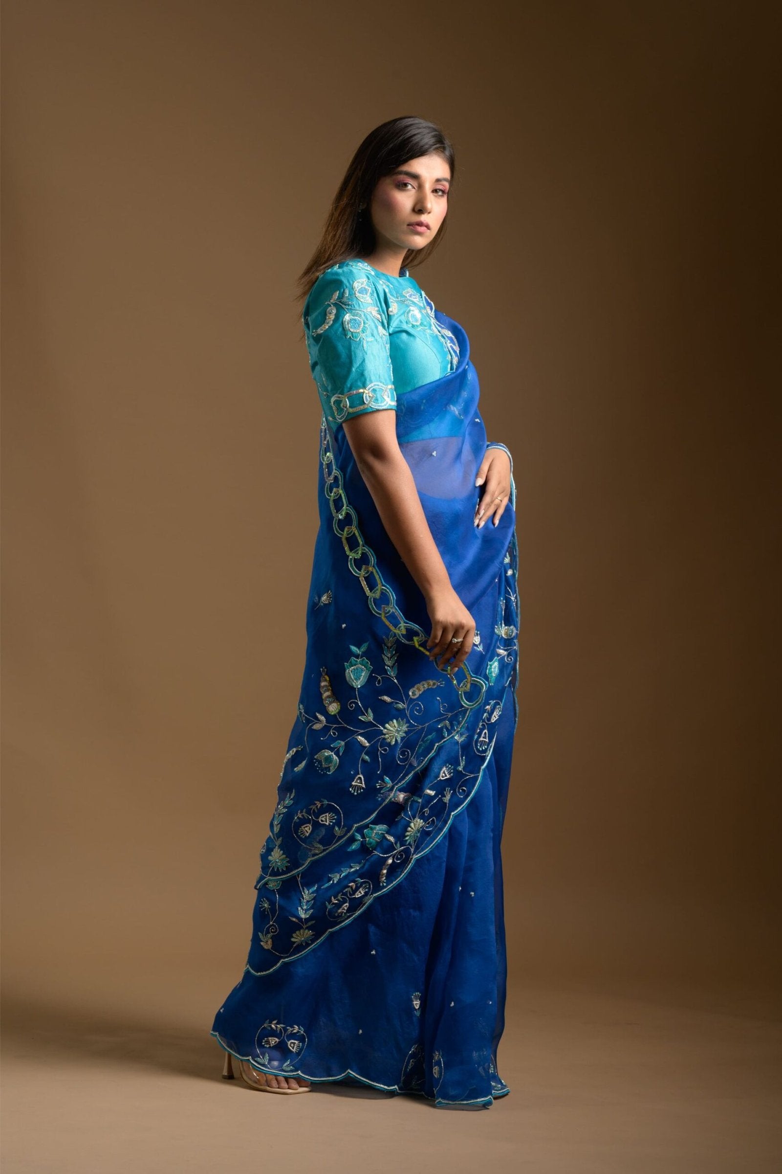 Tulip saree set
