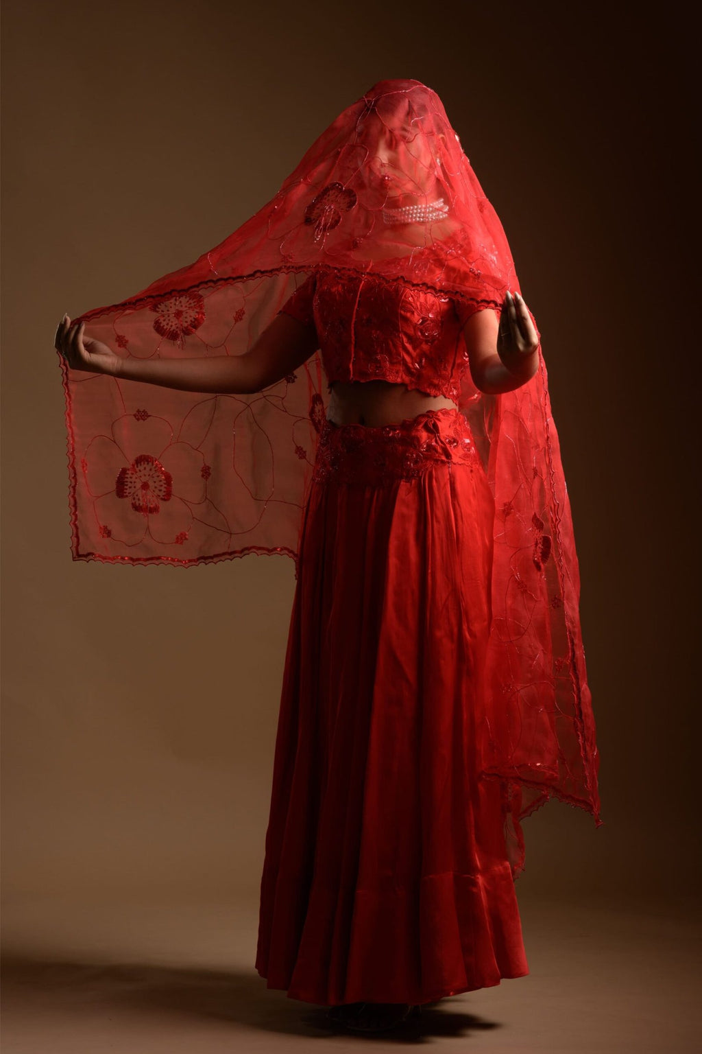 Rouge lehenga set