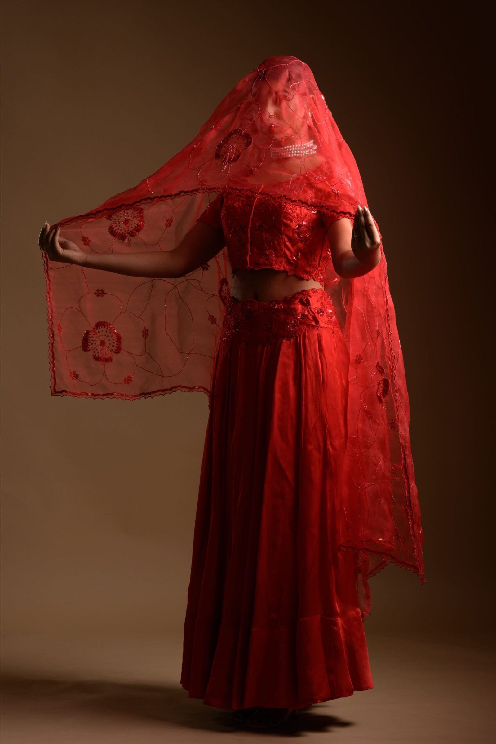 Rouge lehenga set
