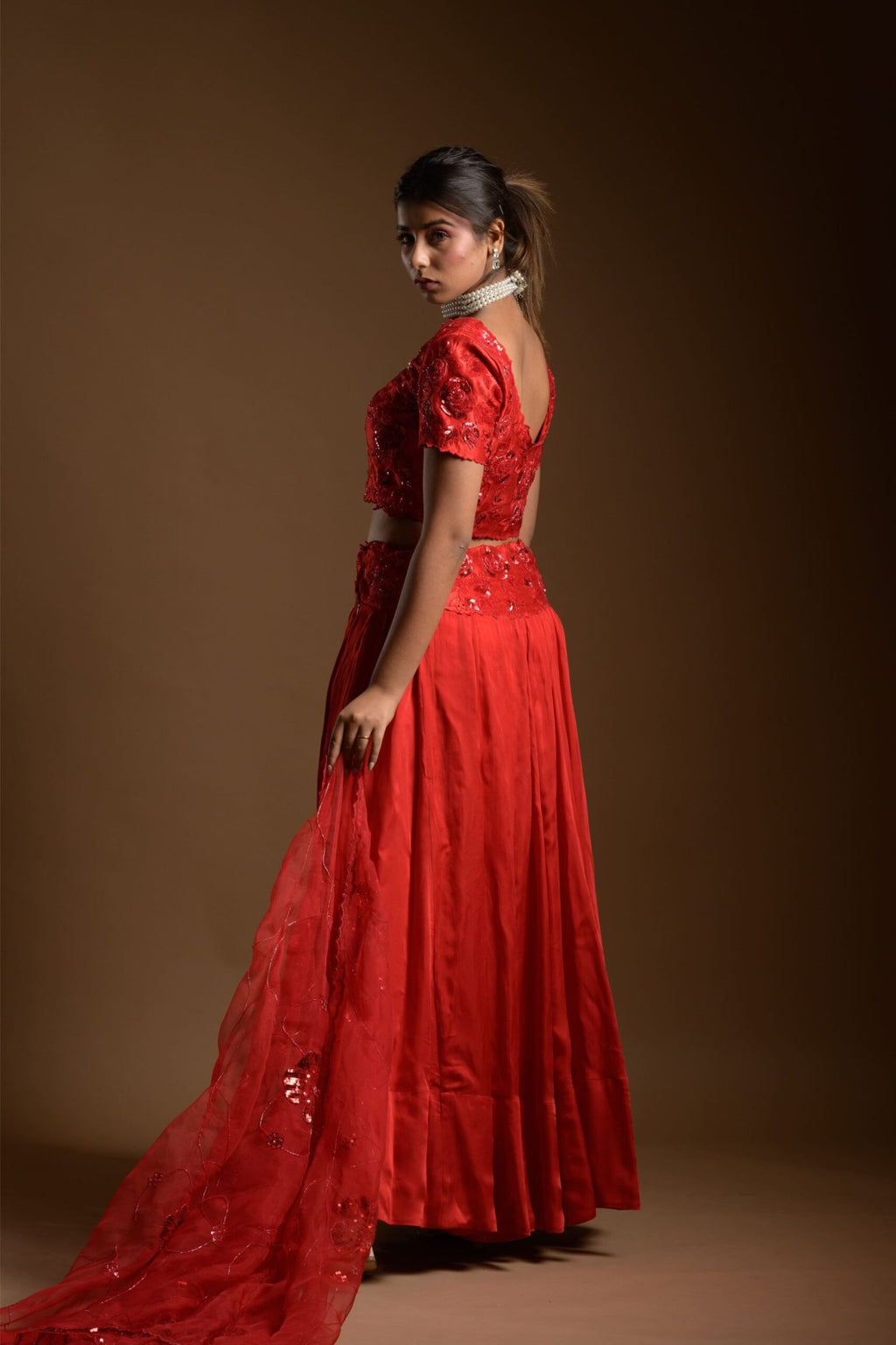 Rouge lehenga set