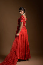 Rouge lehenga set