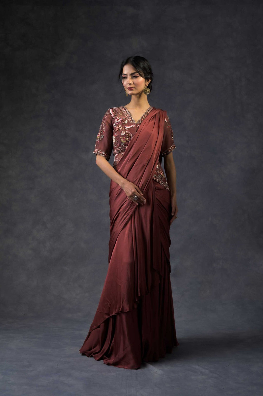 Drape saree set