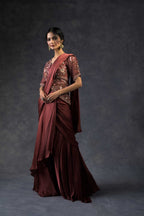 Drape saree set