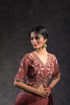Drape saree set