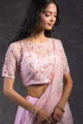 Tulip pink lehenga set
