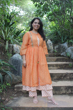 Bhor front open kurta set