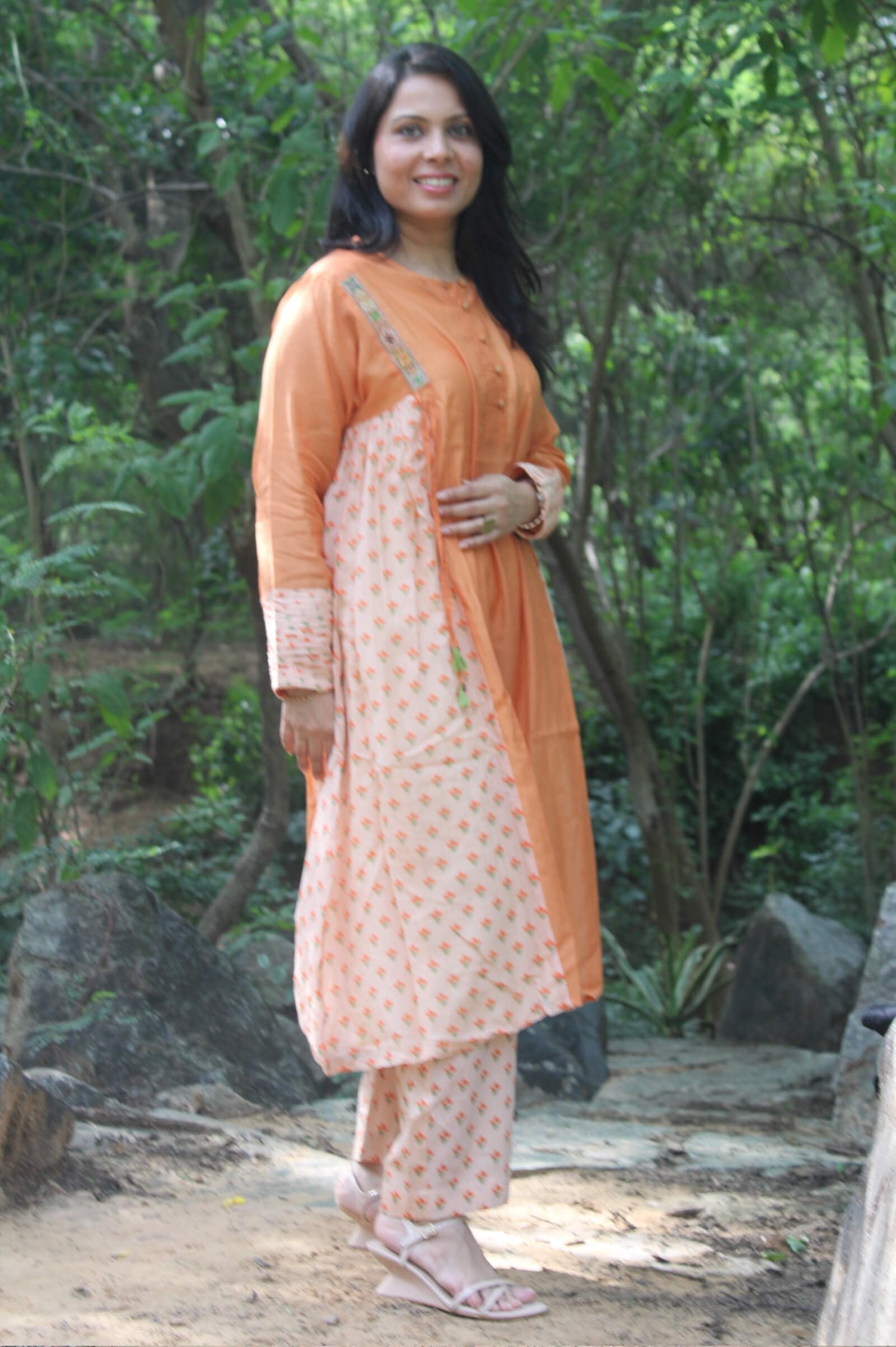 Bhor panelled kurta and pants