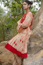 Shibori sash dress