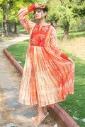 Shibori flared dress